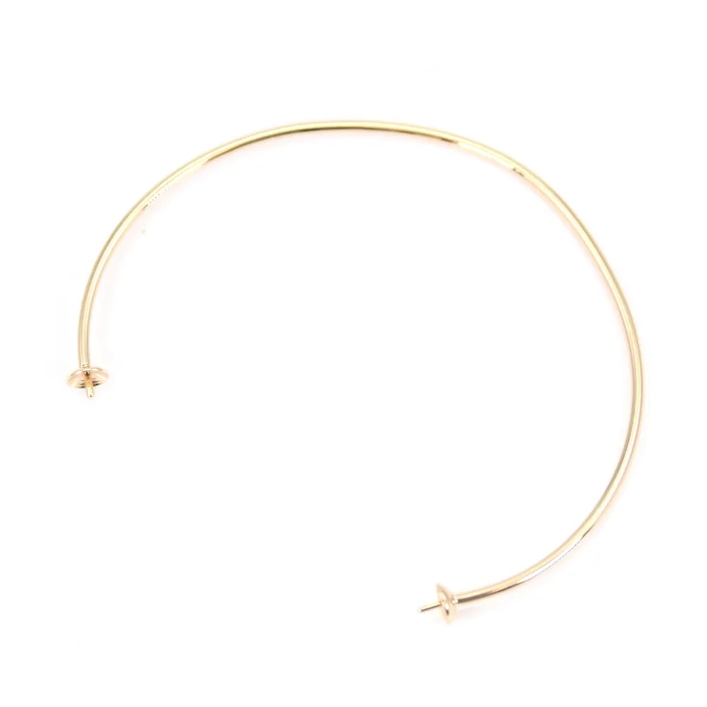 Jonc bracelet to decorate 60mm plated by "flash" gold on brass x 1pc