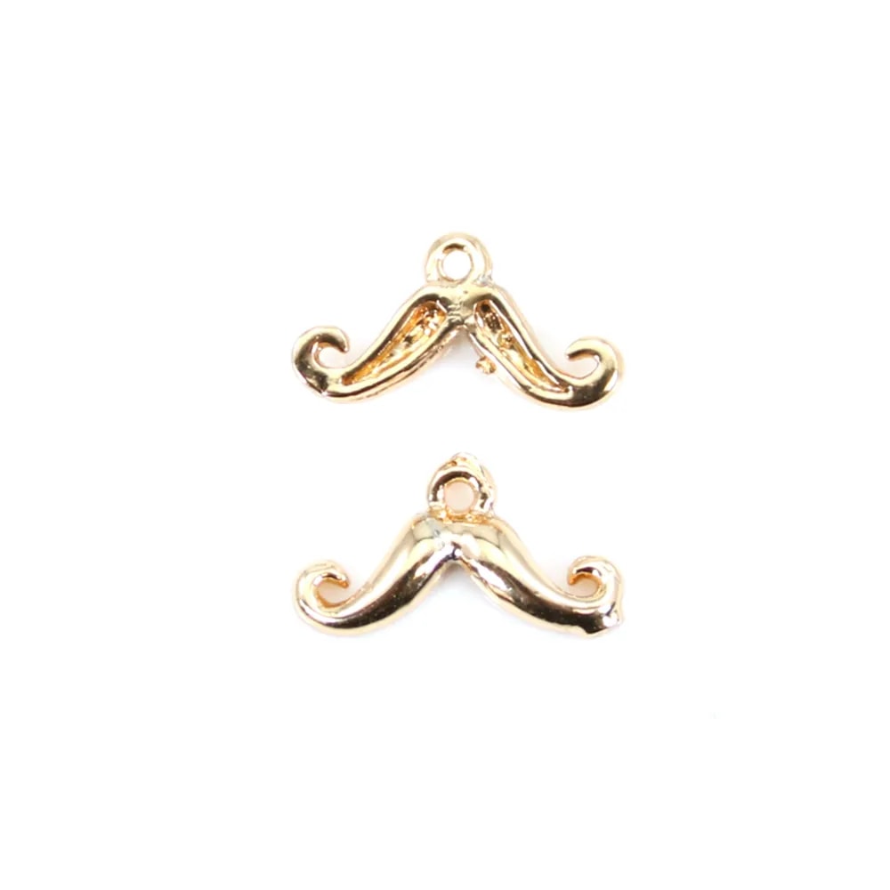 Panther charm by "flash" gold on brass  12x14.5mm x 4pcs