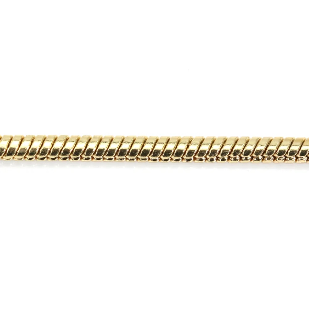 Chaîne serpentine flash or sur laiton 3mm x 1M