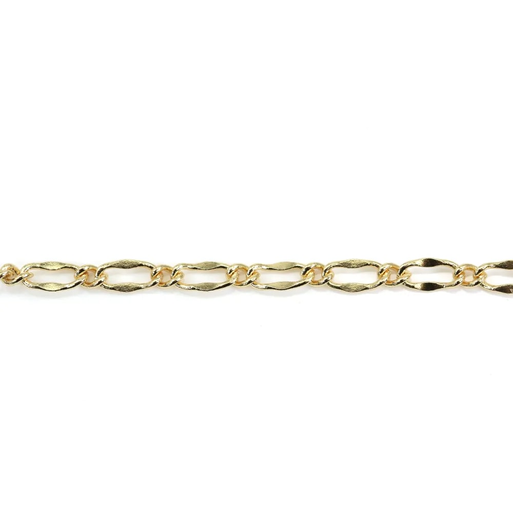 Chaîne Figaro doré 2mm x 1M