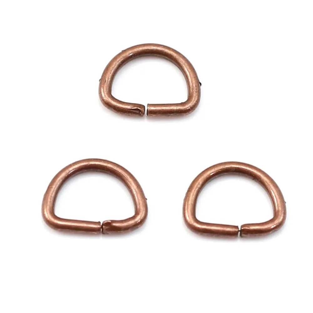 Anneau demi rond cuivre 6x8.5mm x 8g