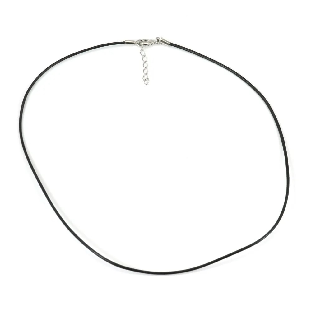 Tour de cou  rigide noir 1.5mm x 1pc