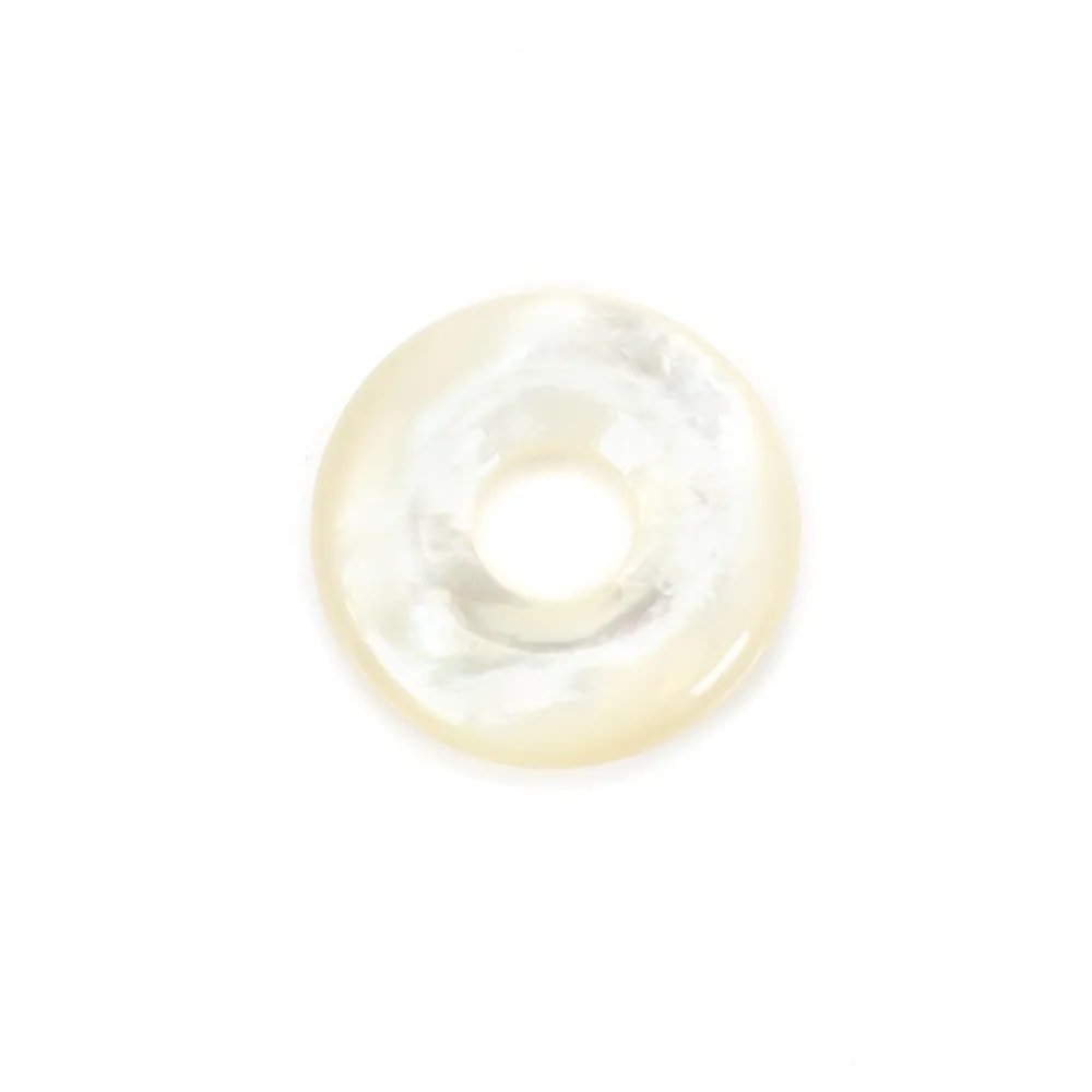 Donut Nacre Blanc 20mm x 1pc