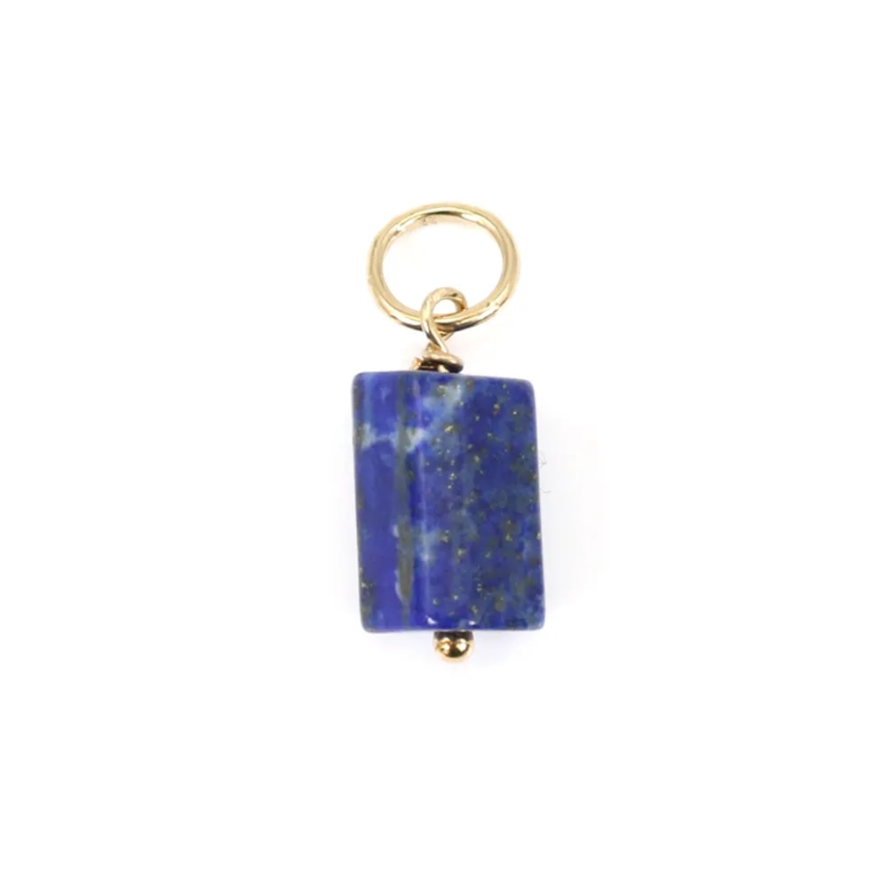 Pendentif Lapis Lazuli Baroque - Gold Filled  x 1pc