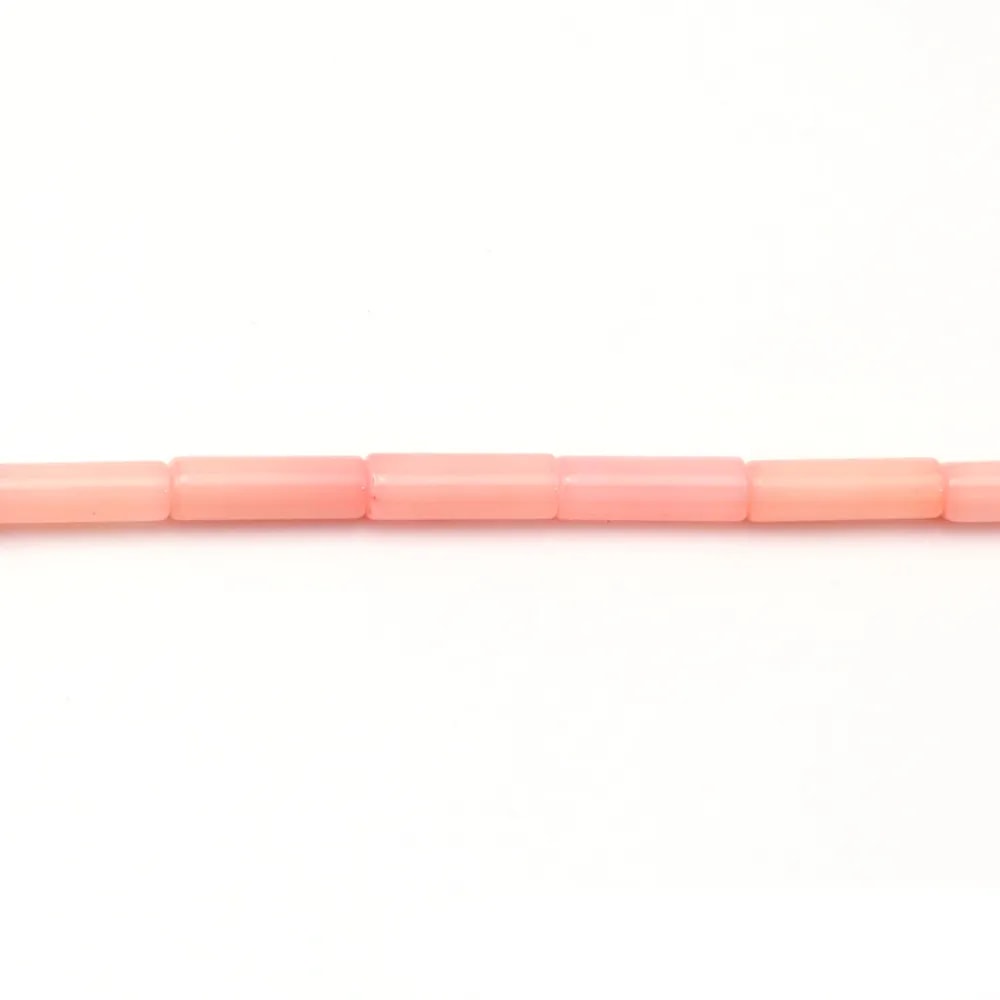 Bambou mer teinté orange Tube 3x10mm x 40cm 