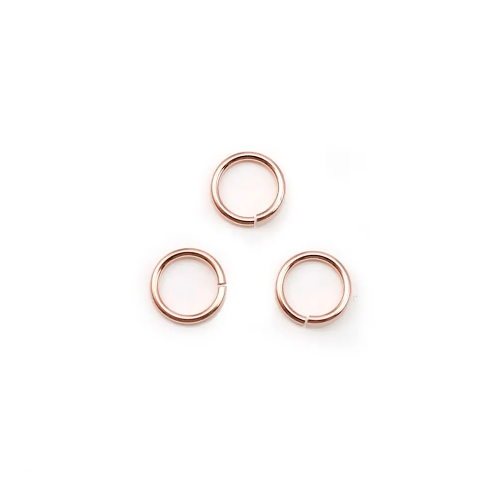 Anneaux ouvert en gold filled 14 carats rosé 0.76x6mm x 10pcs