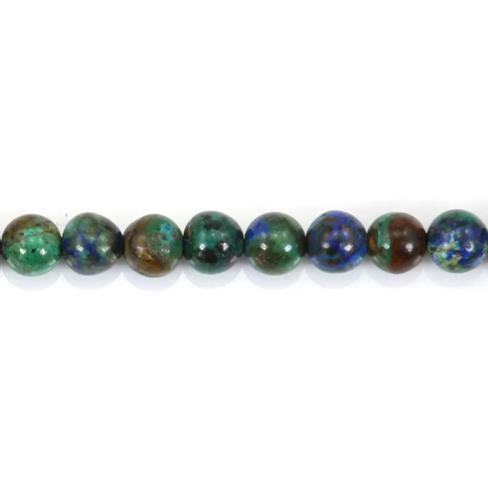 Azurite malachite rond 4mm x 40cm