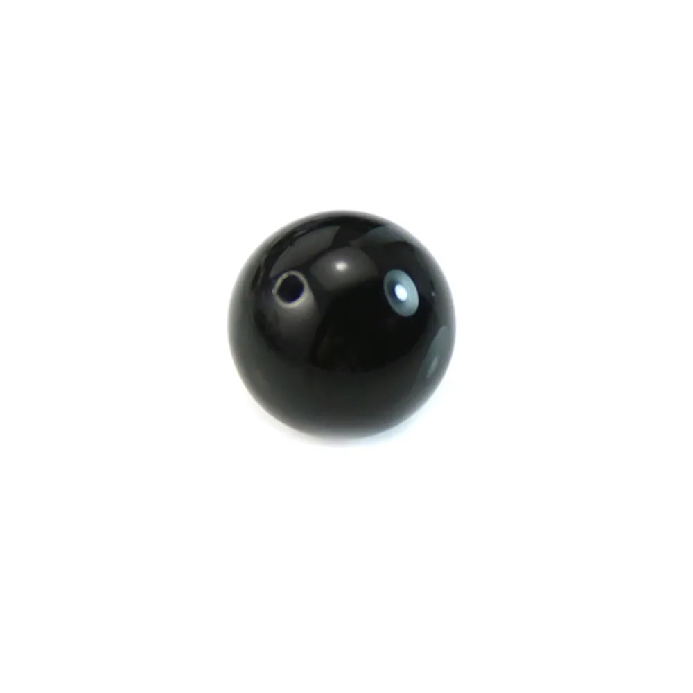Onyx, semi-percé d'un côté, ronde 12mm x 1pc