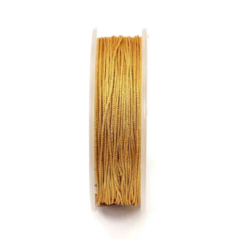 Fil polyester doré 0.6mm x 10m