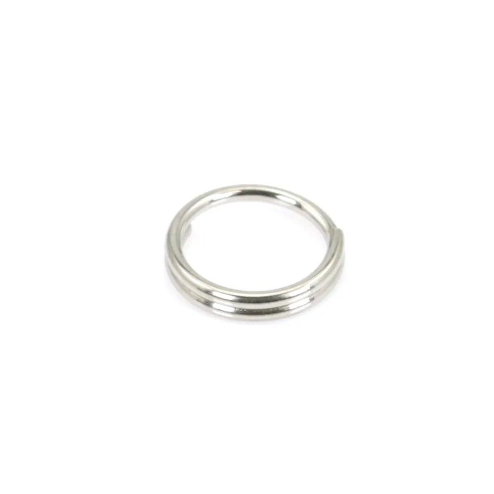 Anillos redondos dobles 6x0.6mm acero inoxidable 304 x 100pcs