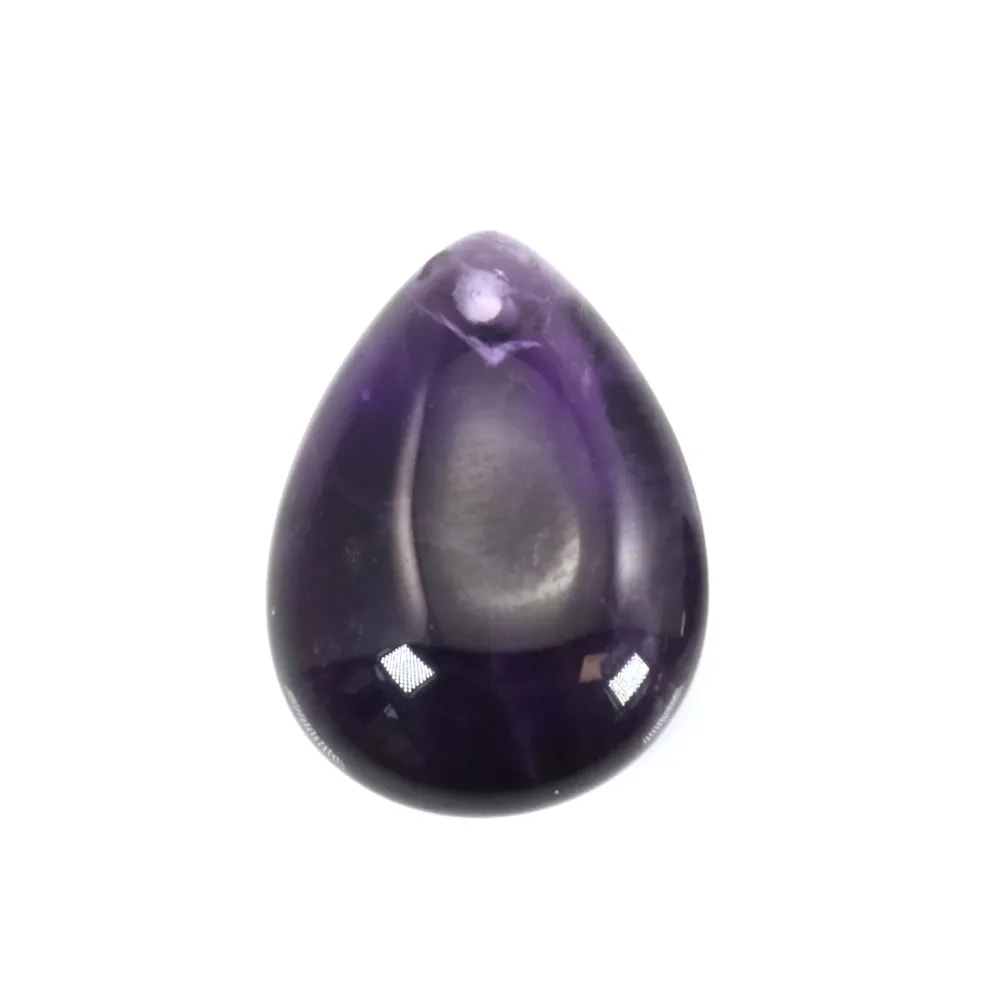 Amethyst Flat Teardrop 12.5x17.5mm x 1pc