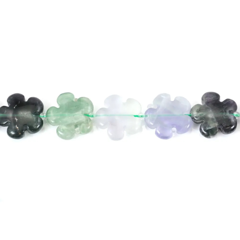 Fluorite en fleur 20mm x 2pcs