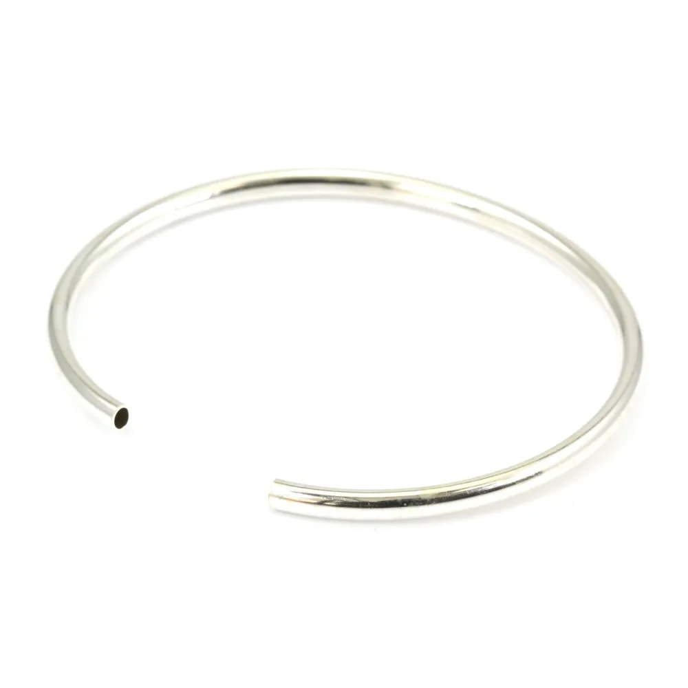 Bracelet jonc flexible 56mm en argent 925 x 1pc