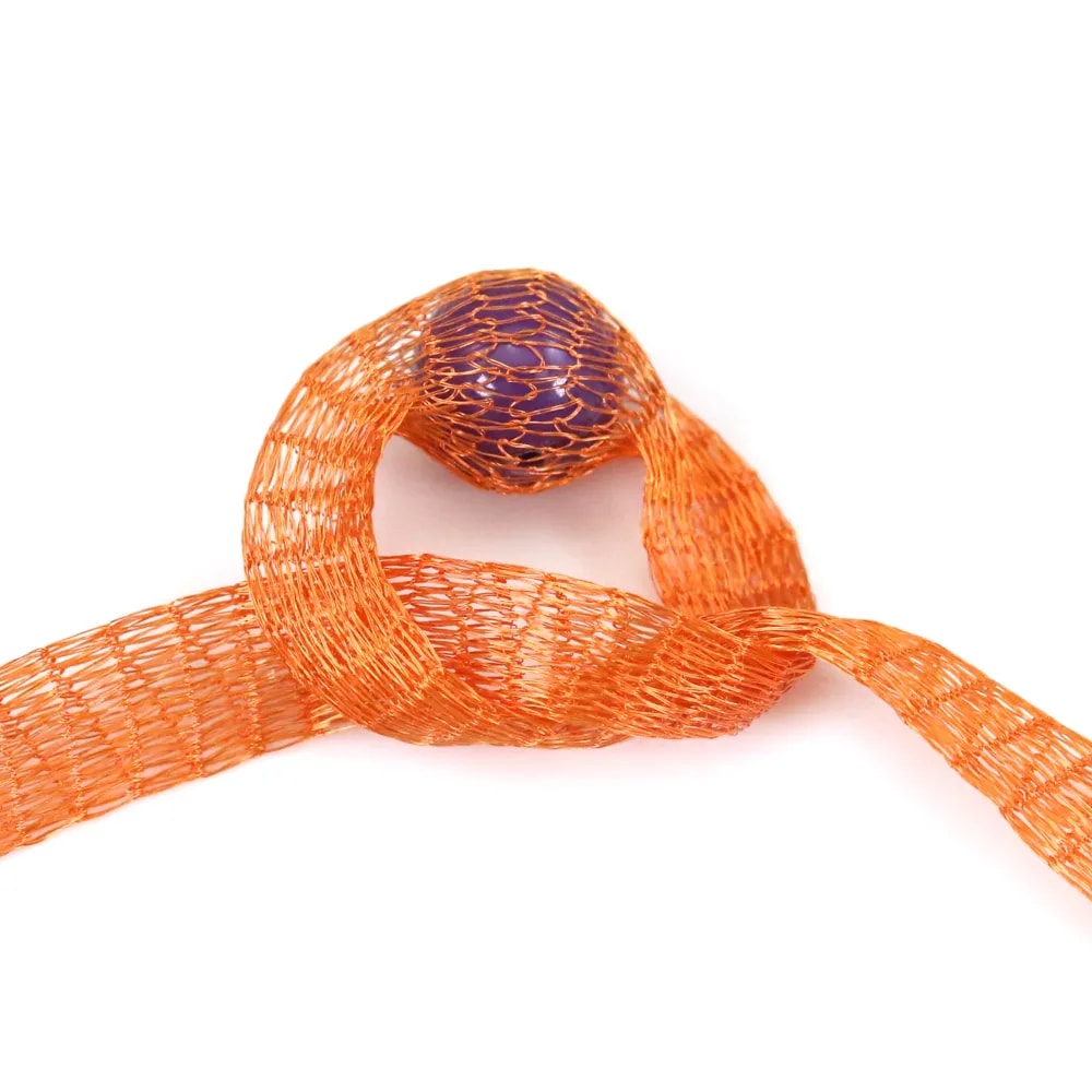 Résille tubulaire 6mm orange  x 91.4cm