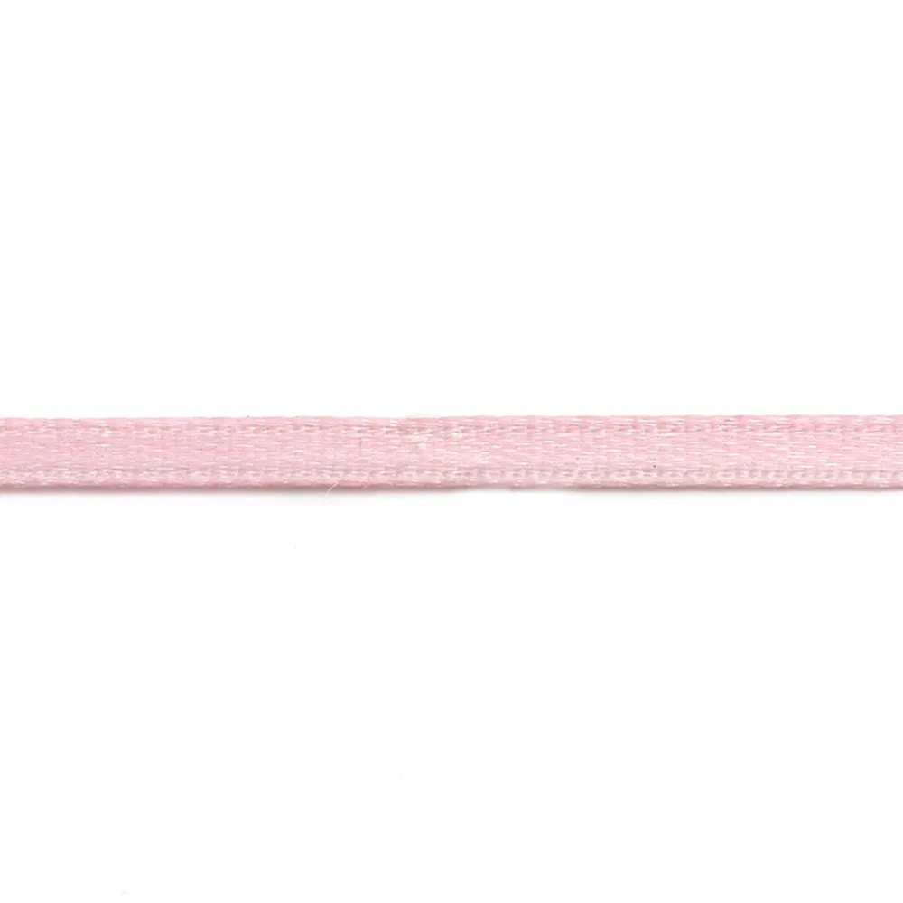 Fil polyester Double face satin rose 3 mm x 5 m