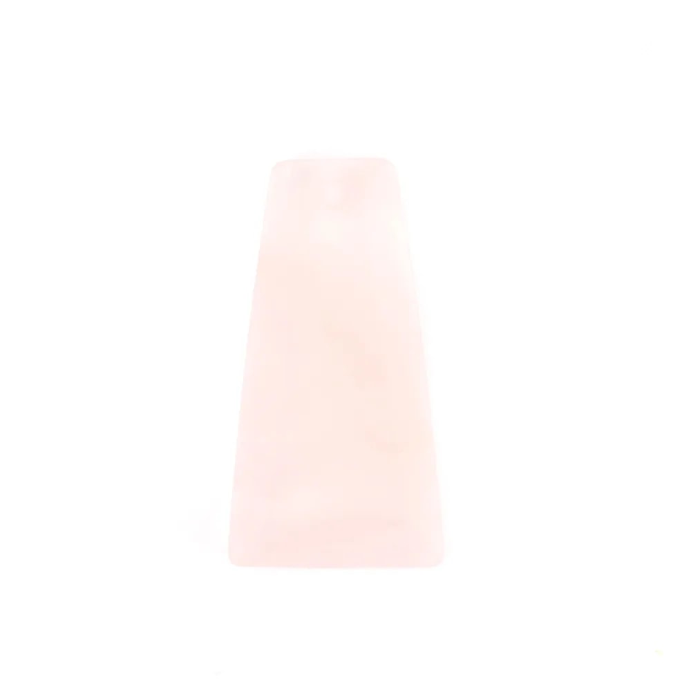 Pendentif Quartz rose Trapèze 13x25mm x 1pc