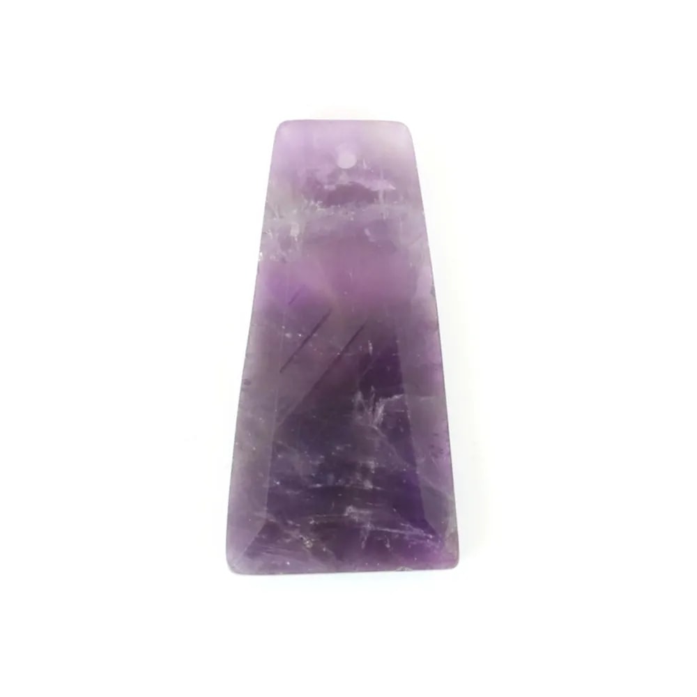 Pendentif Améthyste Trapèze 13x25mm x 1pc