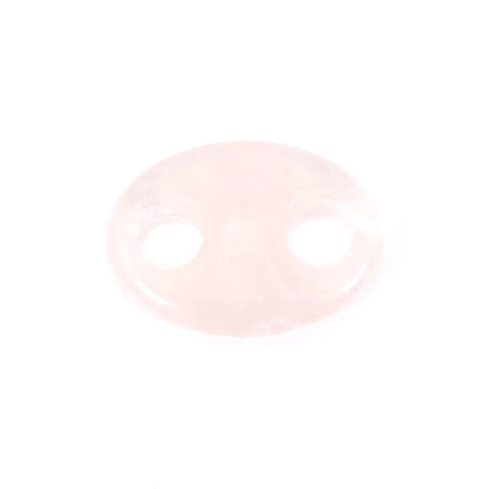 Pendentif Quartz rose grain de café 18x25mm x 1pc