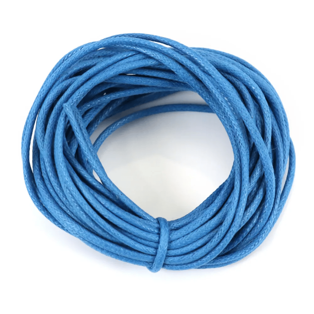 Cordonnet coton ciré bleu 2.0mm  x 5m