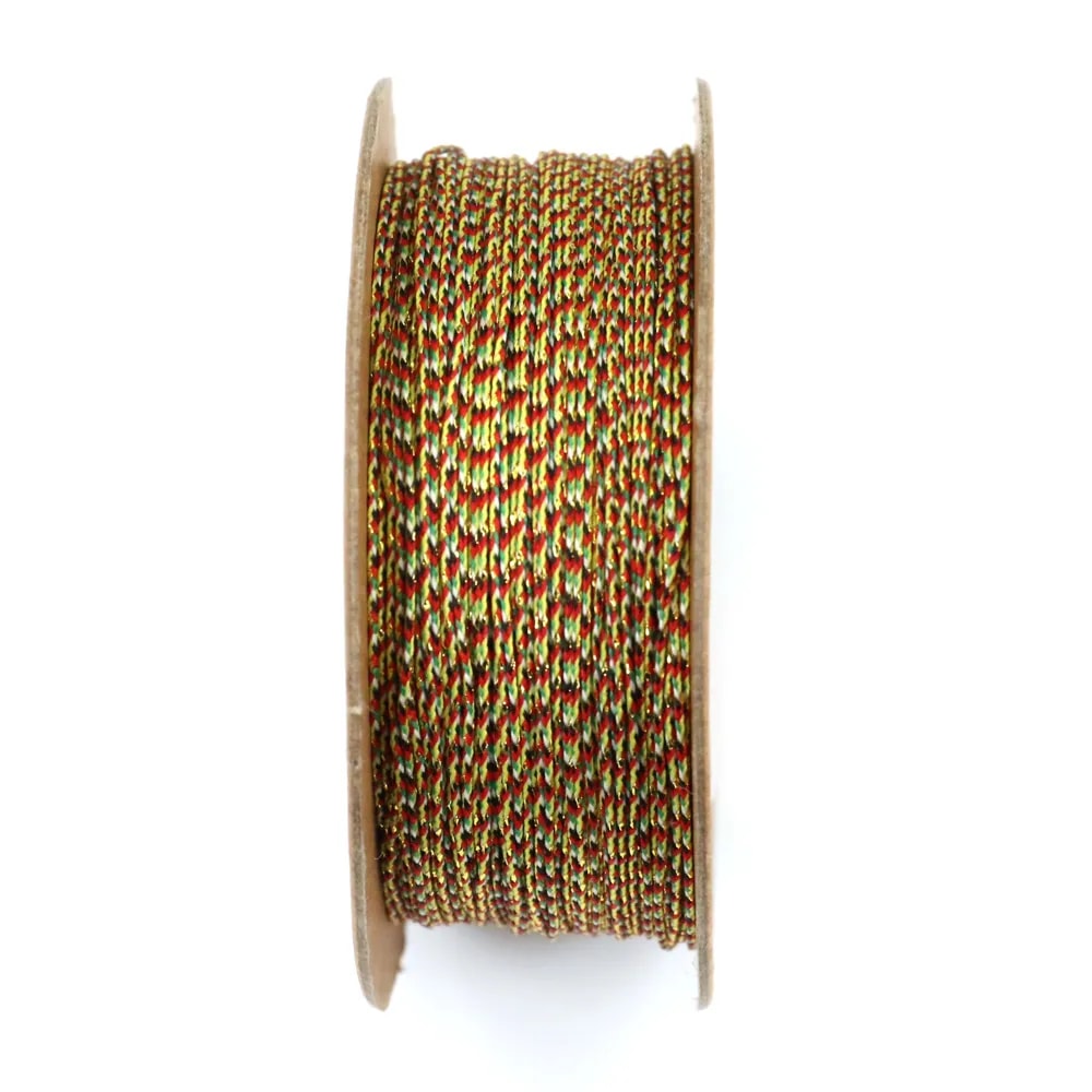 Fil polyester multicolore dorée 0.4mm x 110m