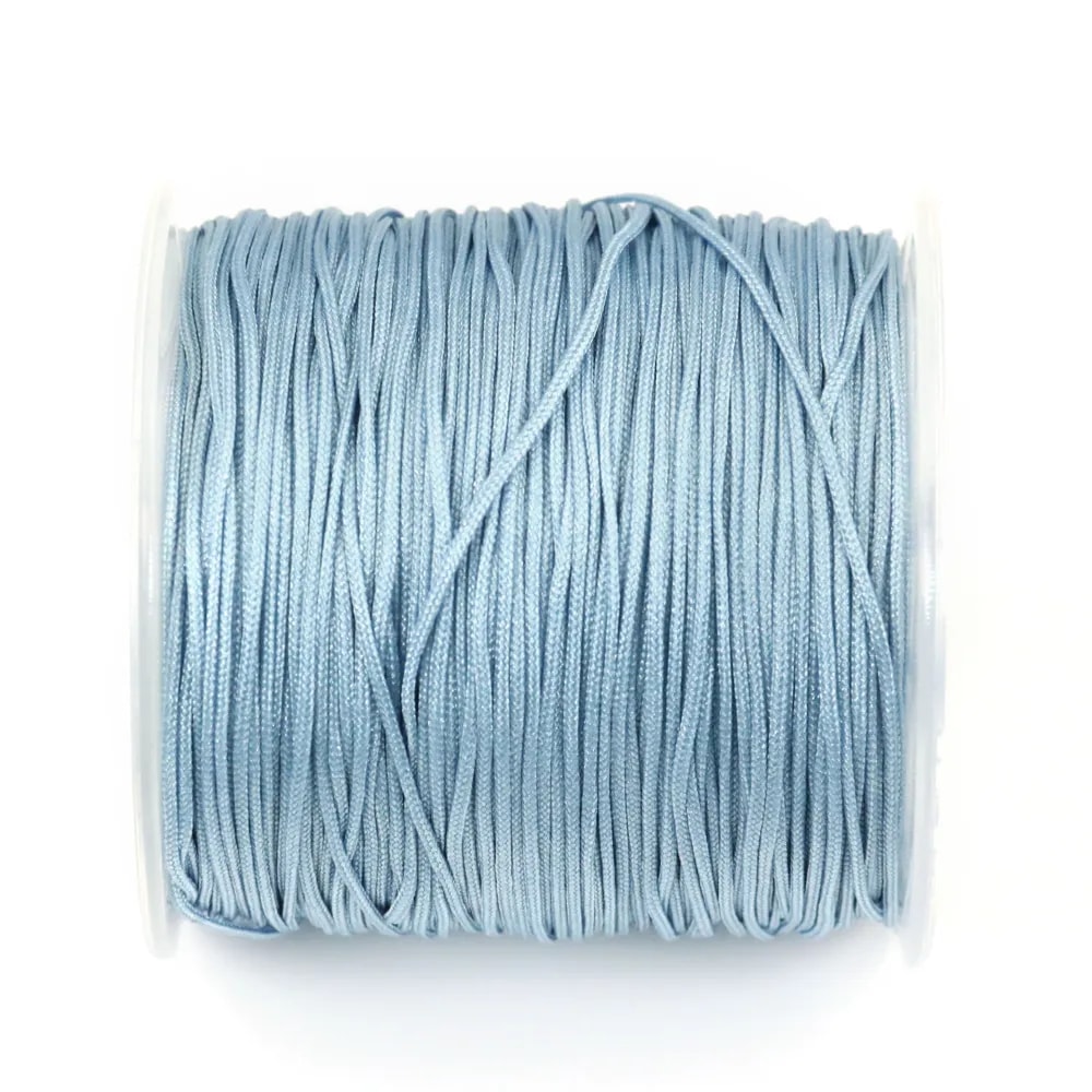 Fil polyester bleu ciel  0.8 mm X100m