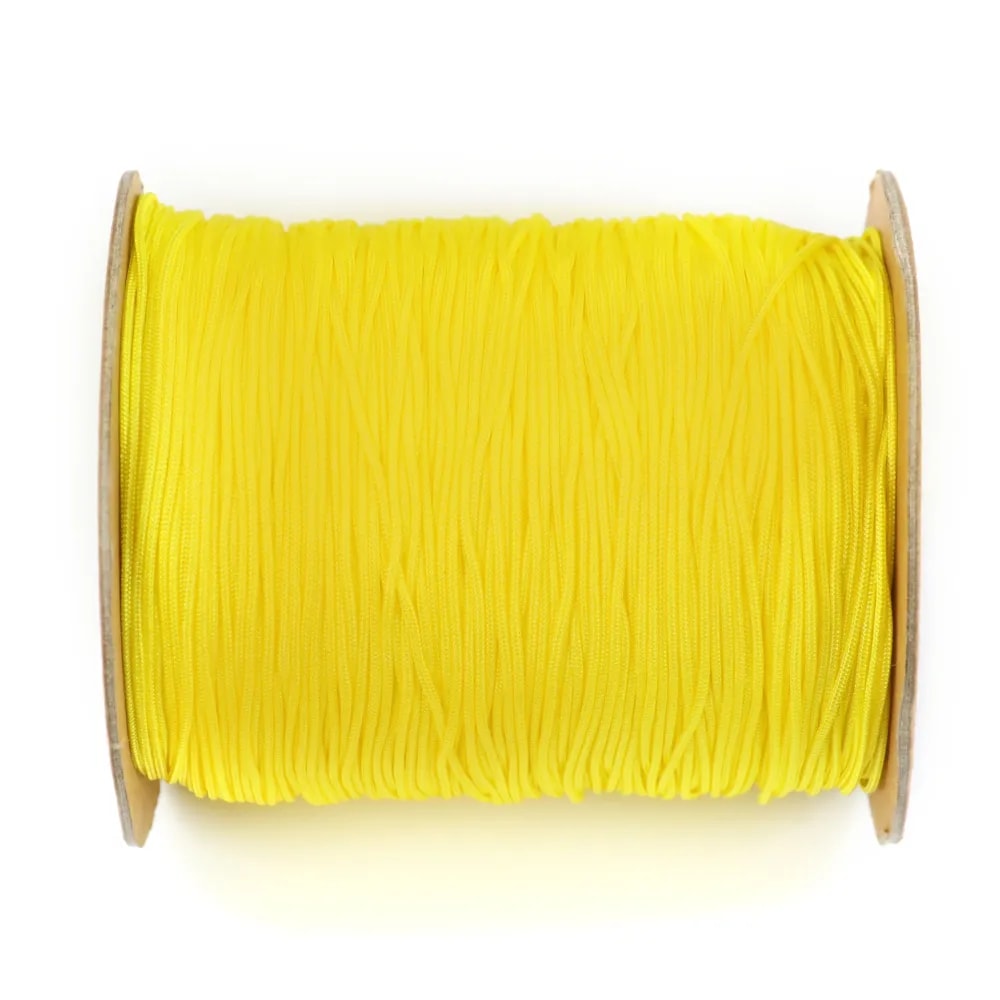 Fil polyester jaune 1mm x 2m