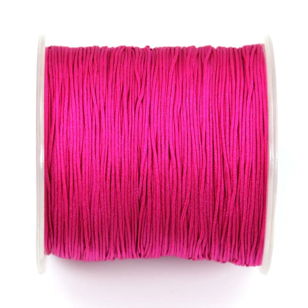 Fluorescent pink thread polyester 0.8mm x 100 m