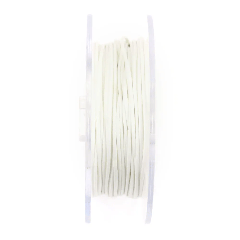 Cordonnet coton ciré blanc 1.0mm  x 20m