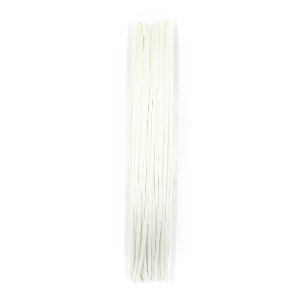 Cordonnet coton ciré blanc 0.8mm  x 20m