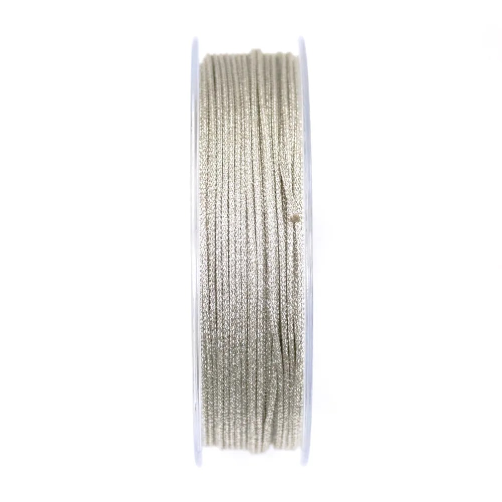 Fil polyester doré pailleté 1.2mm x 25m
