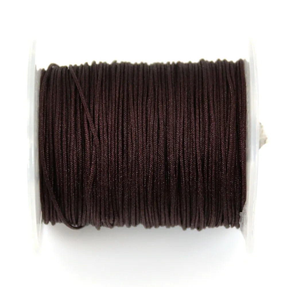 Fil polyester marron 0.8 mm X100m