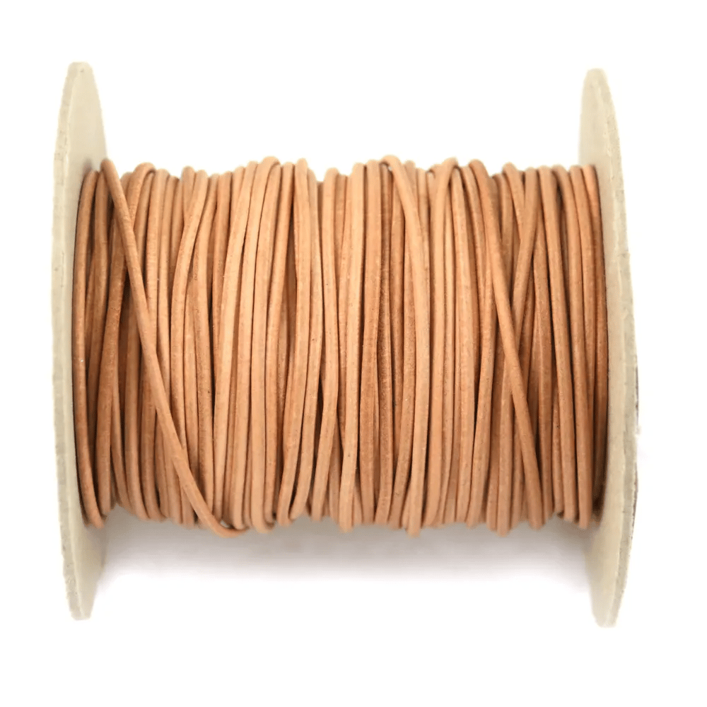 Fil en cuir Kangourou Griffin nature  x1m
