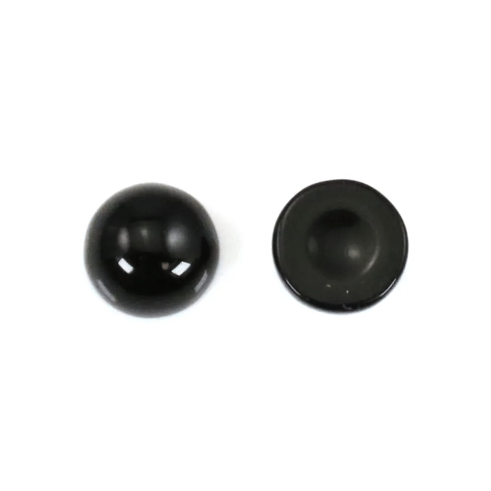 Obsidian Cabochon rund 6mm x 4pcs