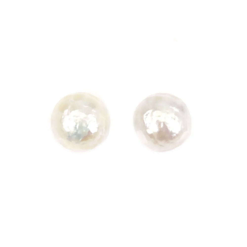 Perla coltivata d'acqua dolce, bianca, mosaico rotondo, 9-10 mm x 1 pz