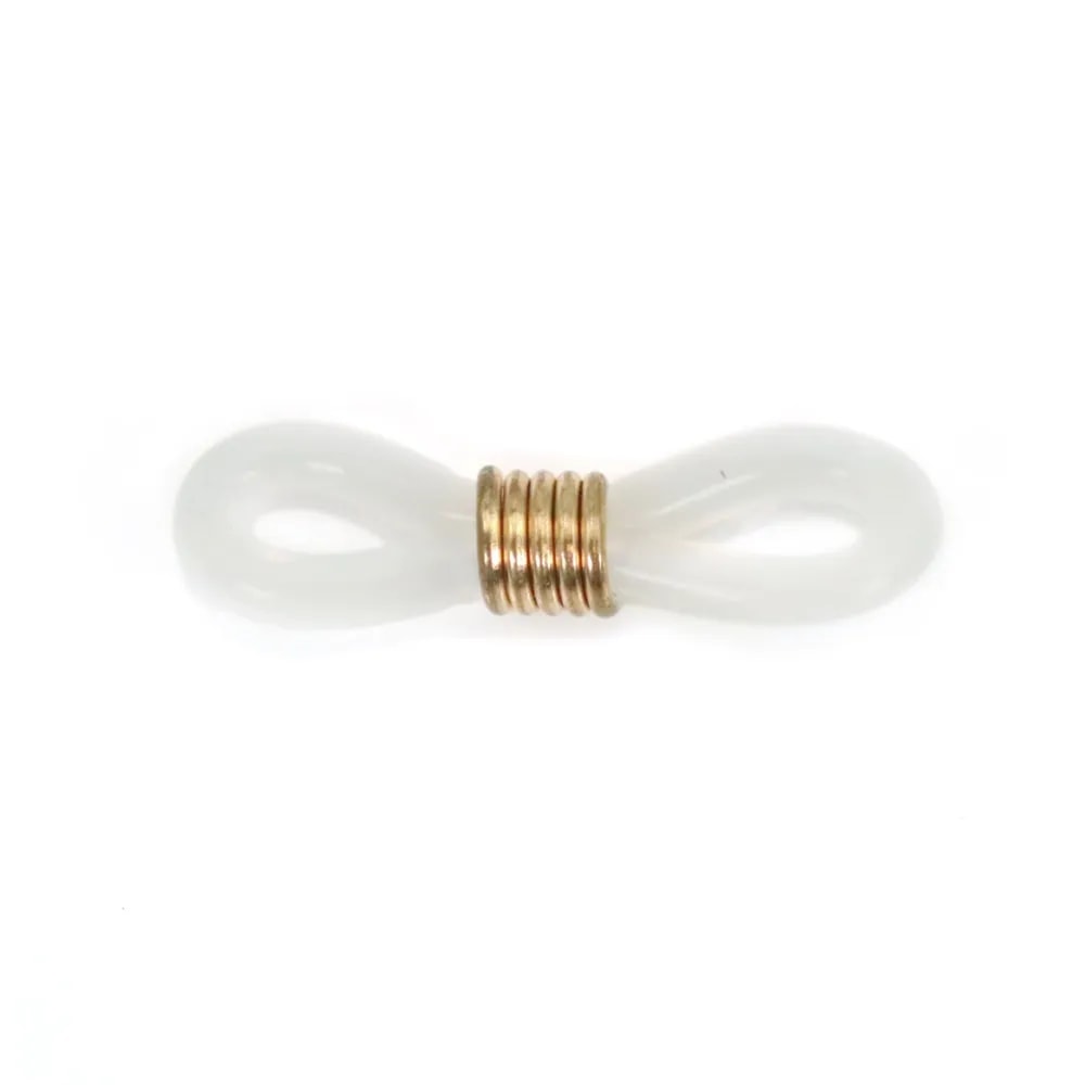 Attache Lunette silicone doré x 4pcs