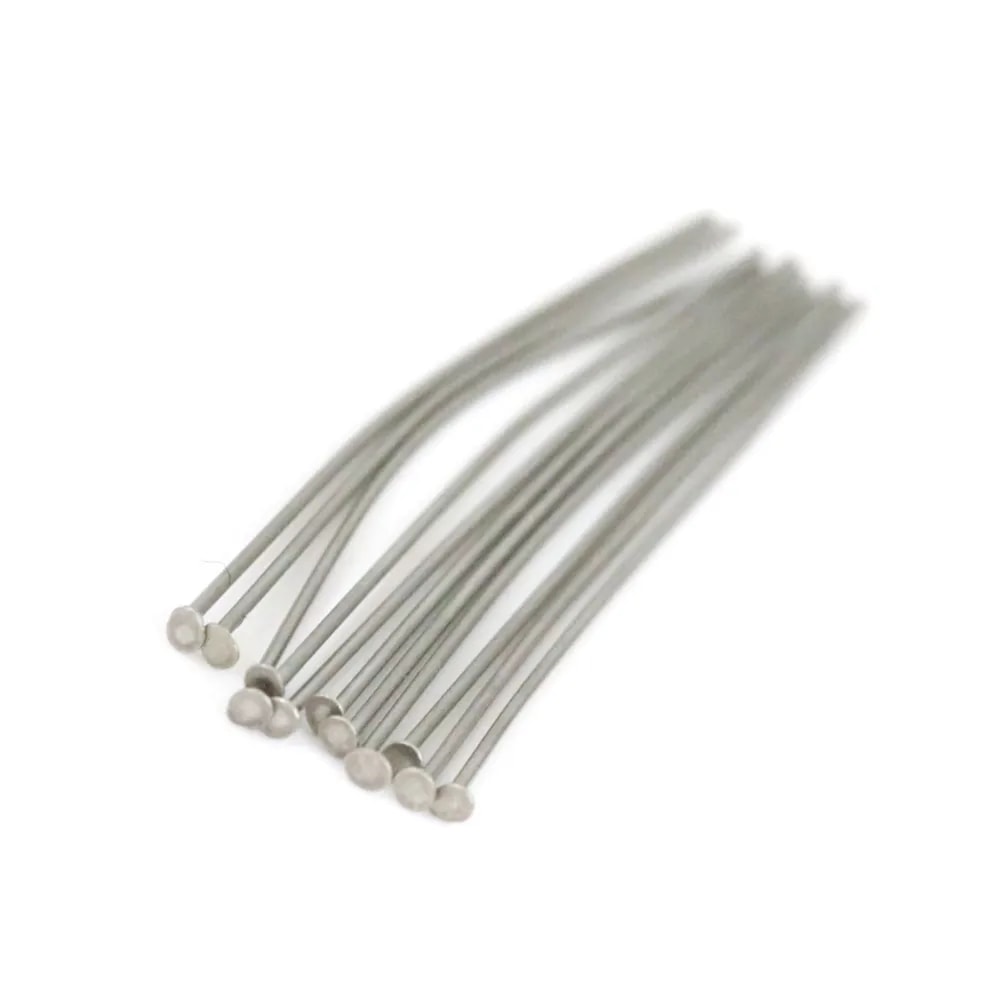 Chiodo a testa piatta 40x0,6 mm in acciaio inox 304 x 20 pz