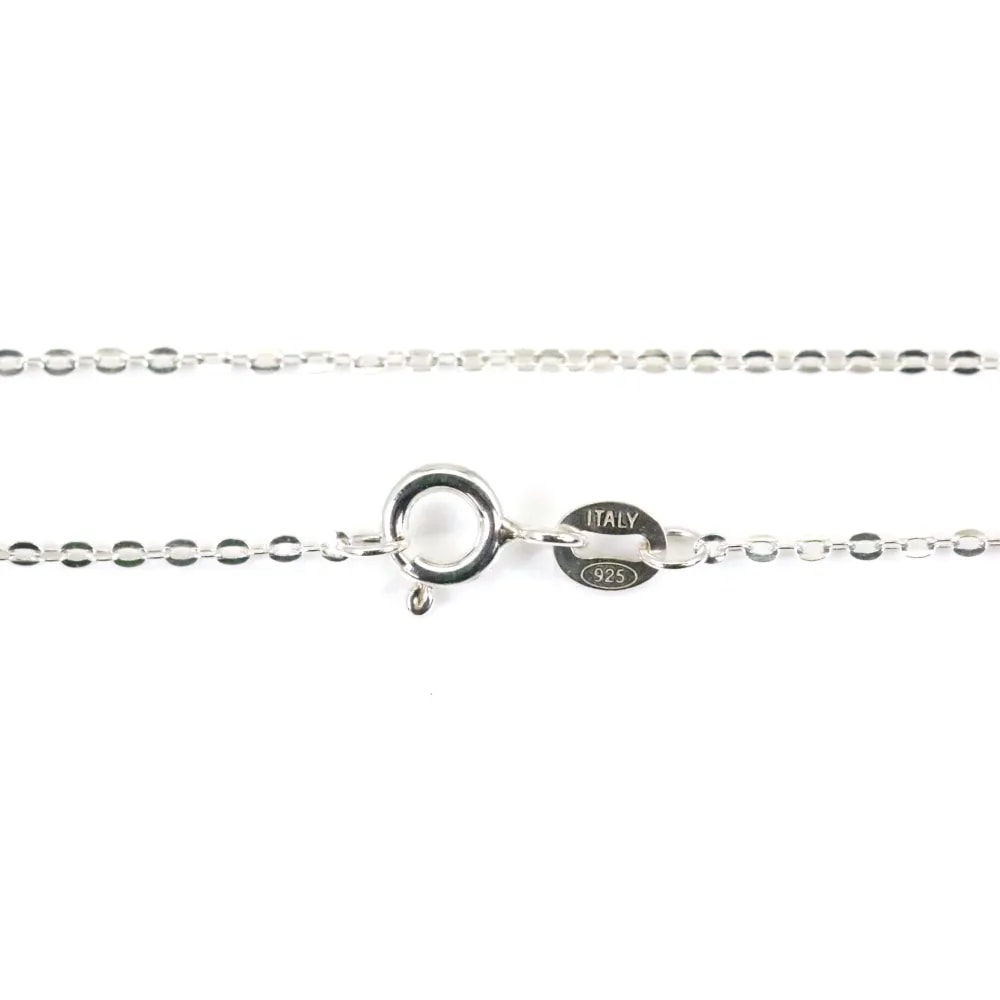 Chain in convict knit, in 925 silver x 40cm