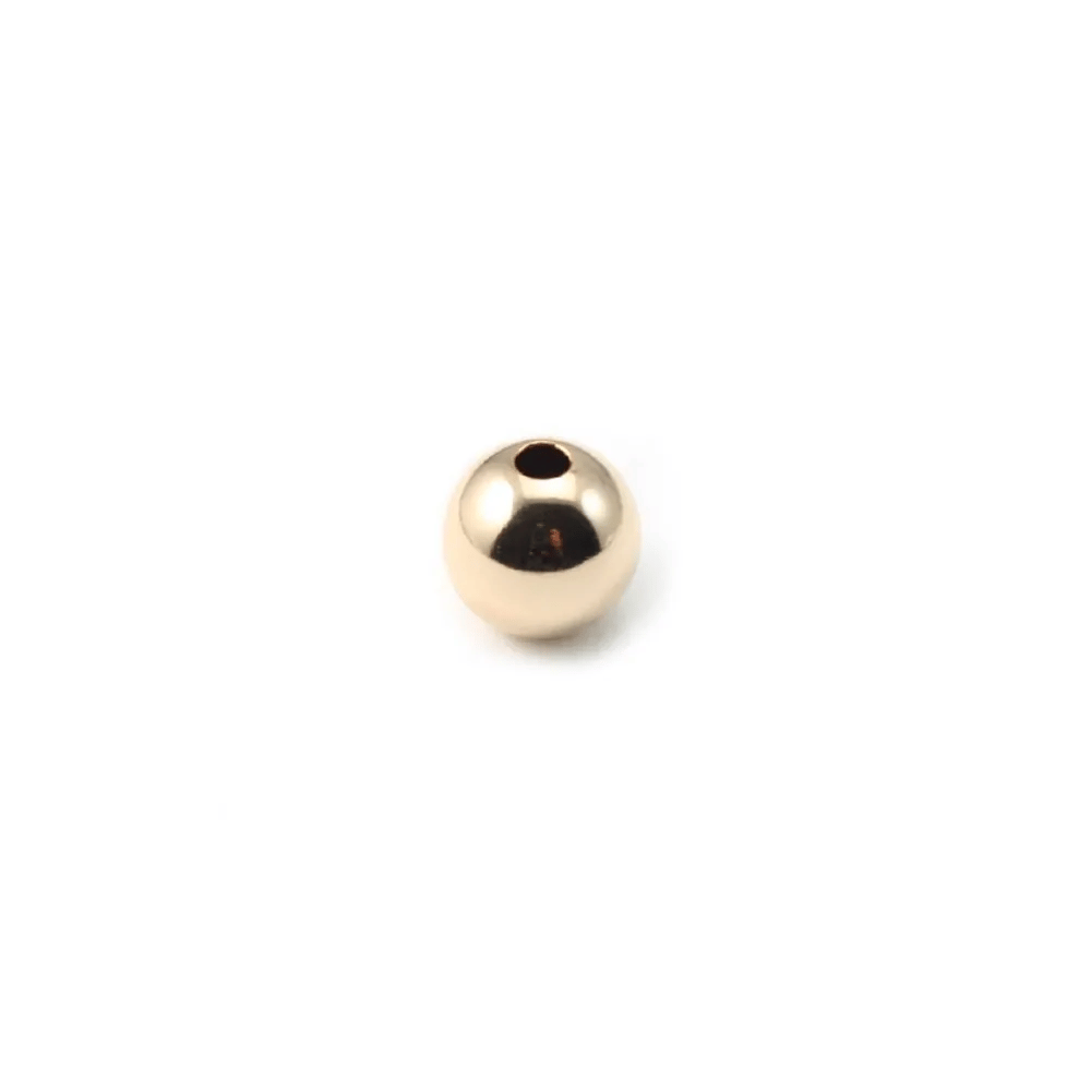 BOULE LISSE 7X1.8MM GOLD FILLED 14 CARAT 2.82G 10PCS