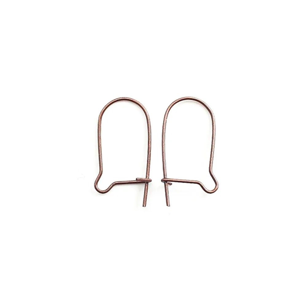 Dormeuse en fil cuivre 18mm x 8.5mm  x 8pcs