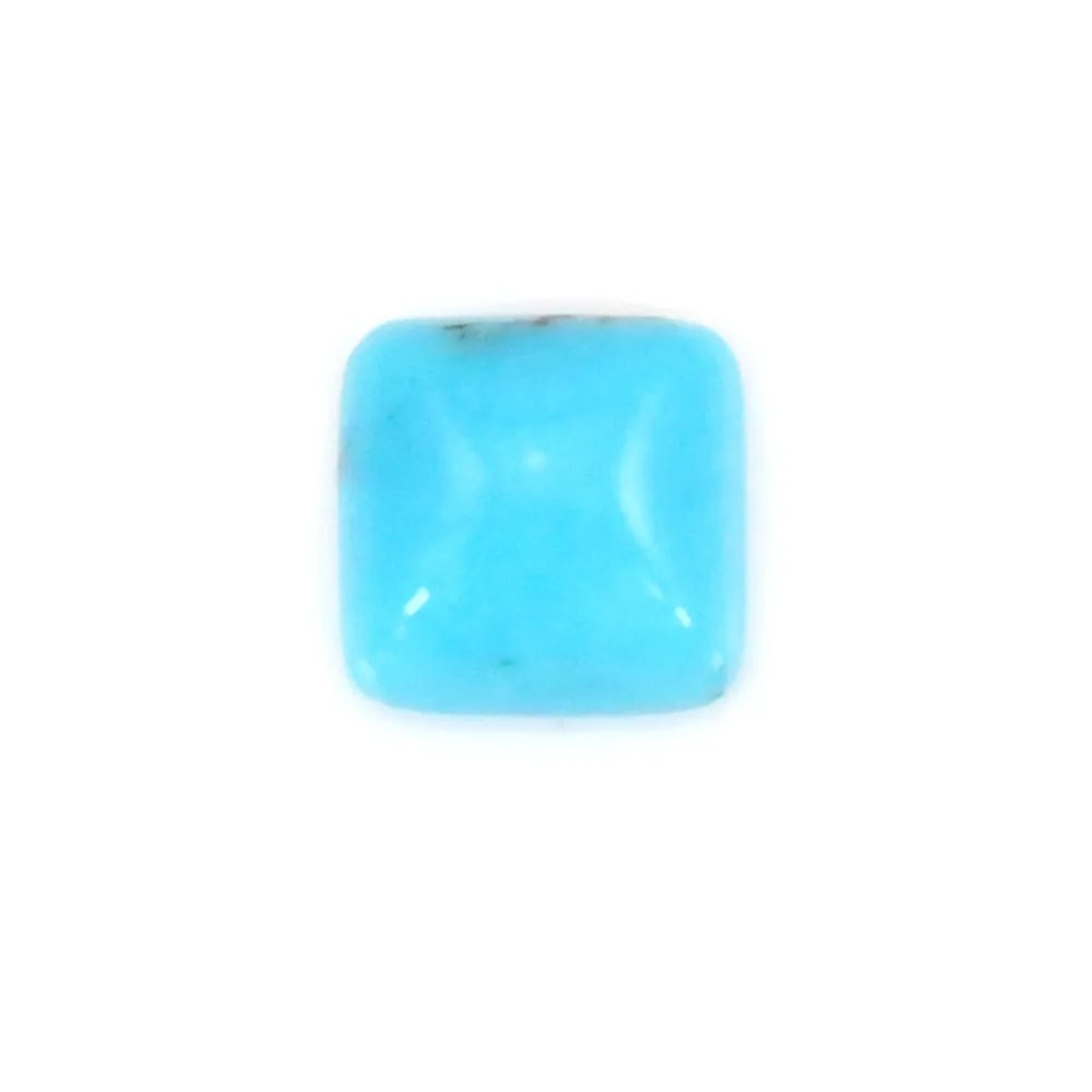 Cabochon Turquoise carré 8mm x1pc