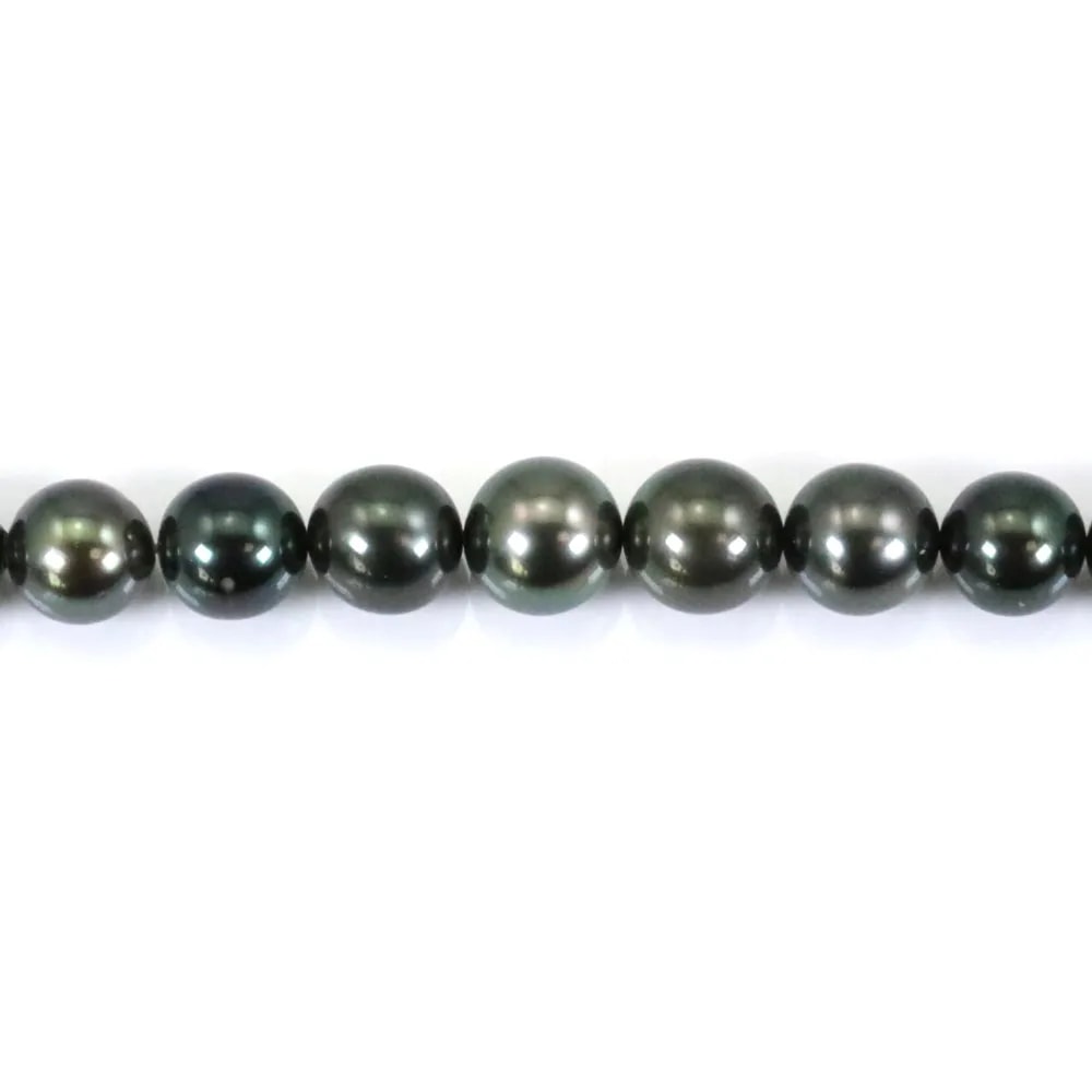 Perla coltivata di Tahiti 9-11.9mm - 38 perle (39cm) - Qualità B