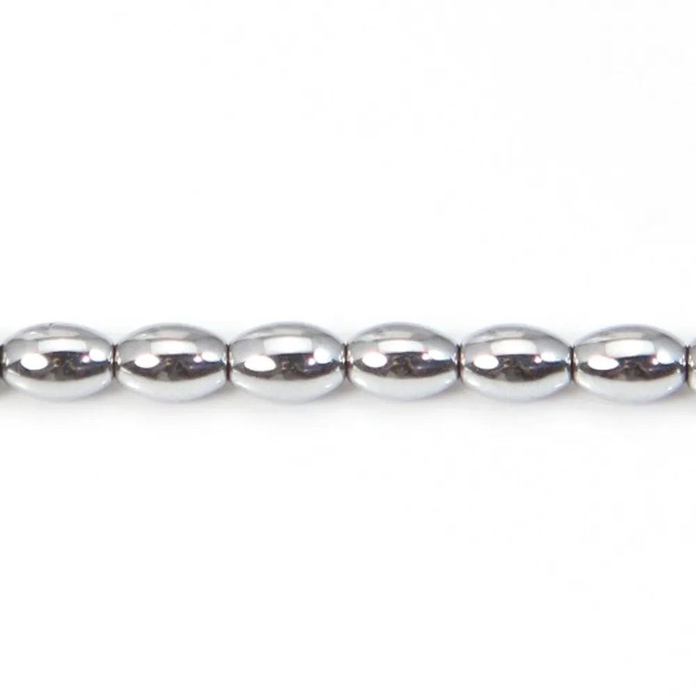 Hématite tonnelet 3x5mm x 10pcs