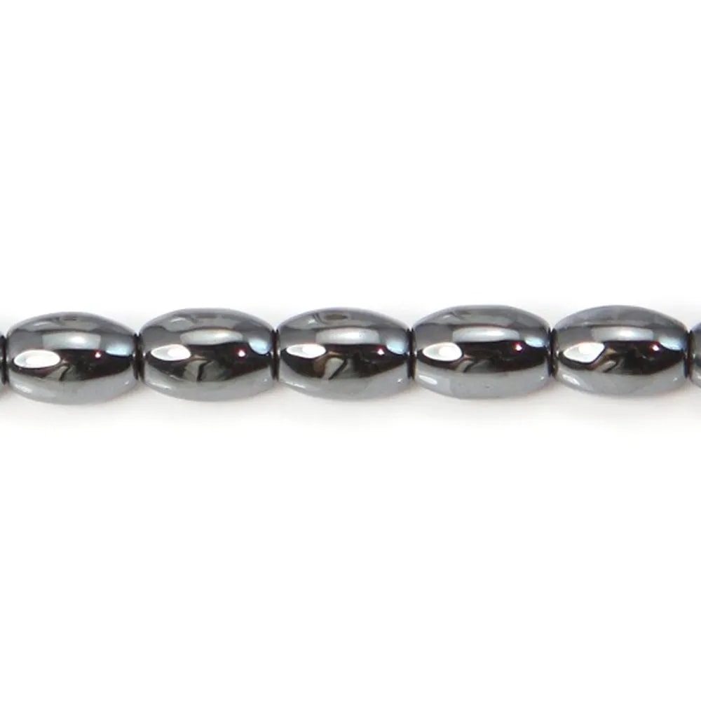 Hématite tonnelet 4x6mm x 10pcs