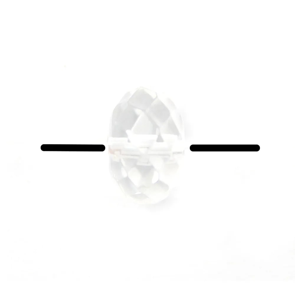 Rock Crystal Quartz Faceted Rondelle