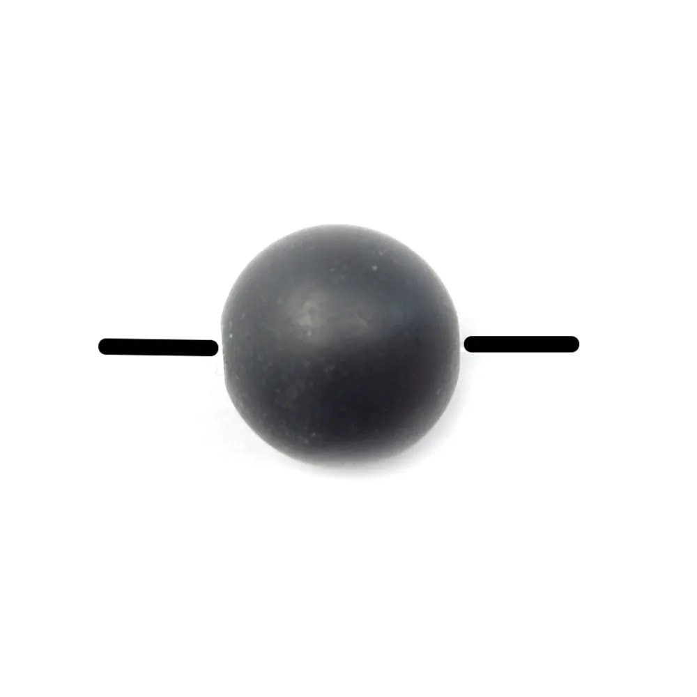 Pierre Noire Matte Ronde 4mm x 20 st 