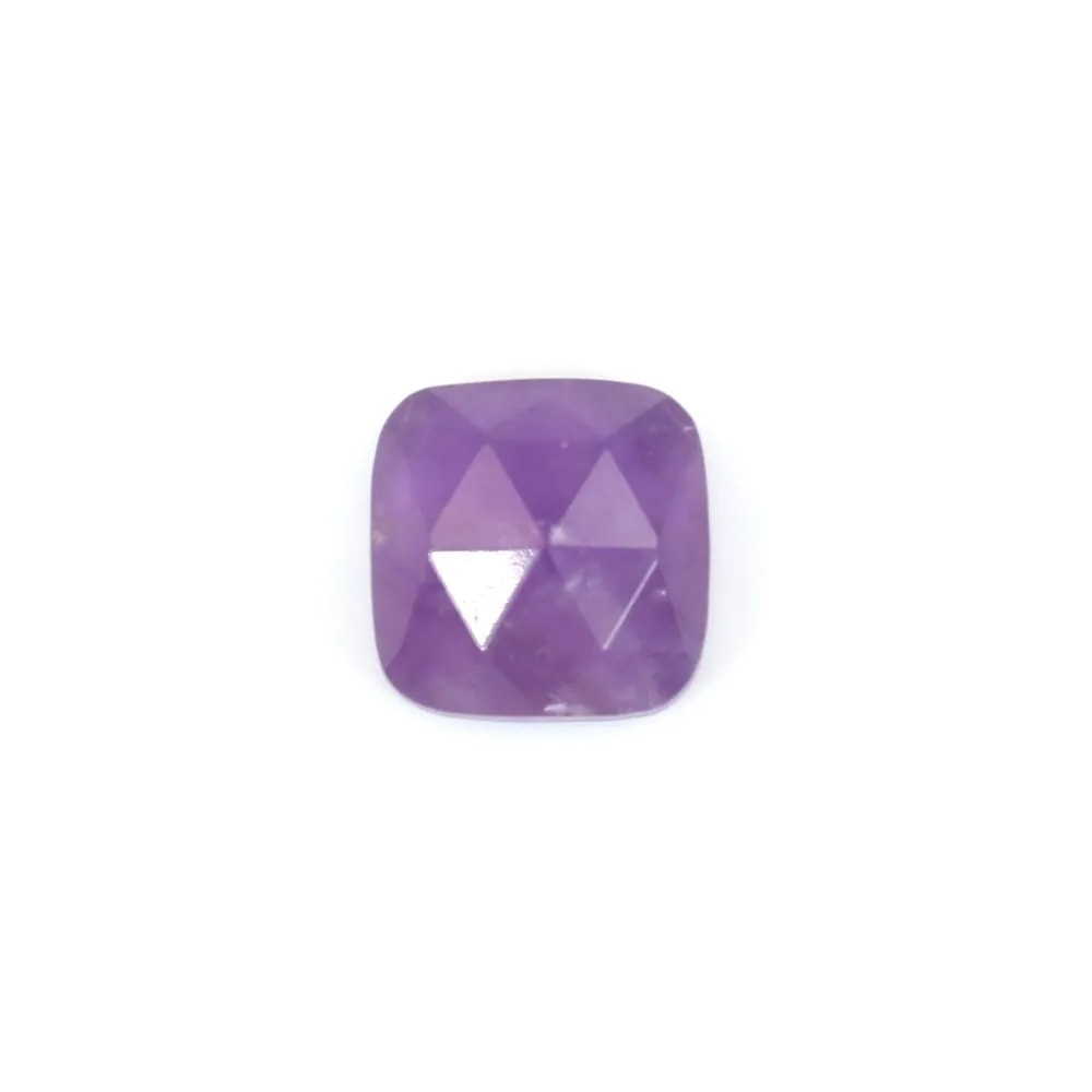 Ametista sfaccettata quadrata cabochon 9 mm x 1 pezzo