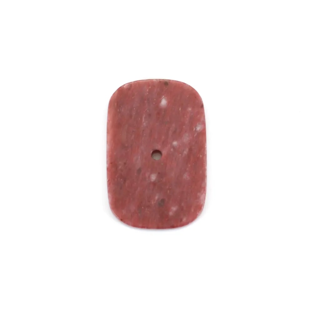 Cabochon Rhodonite rectangle 13.5x20mm x 1pc