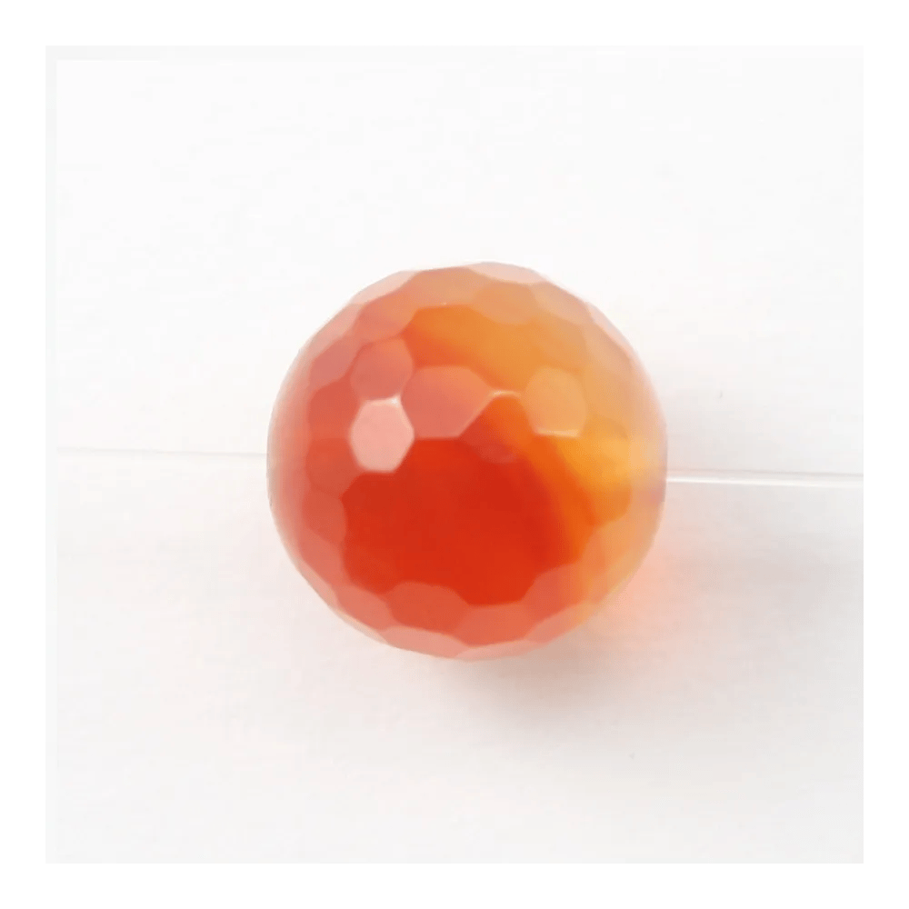Cornaline Ronde Facette 4mm x 20 pcs