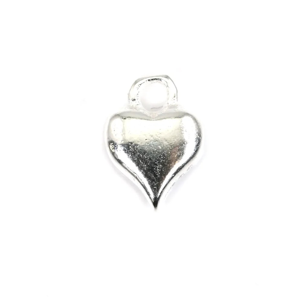 Breloque coeur 5.8x8mm - Argent 925 x 1pc