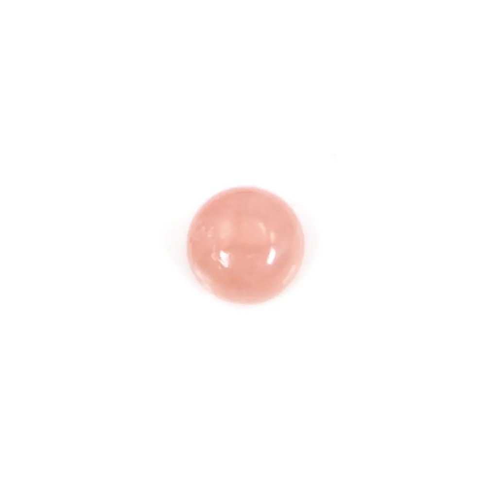 Pink rhodochrosite cabochon, in round shape, in size of 4mm x 2pcs